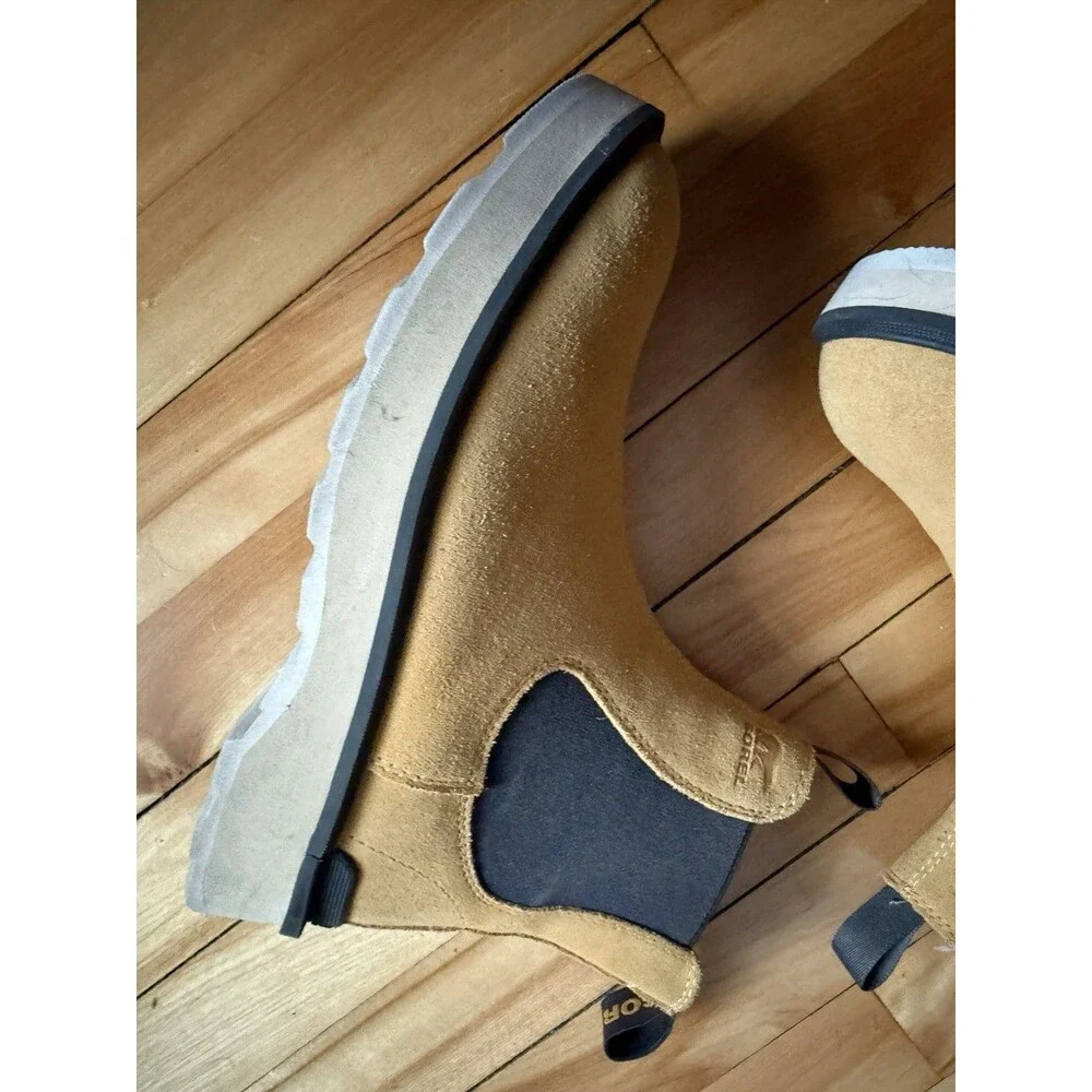 Sorel Hi-Line Chelsea Boot Geo Yellow Jet US 9 Women Waterproof Pull-On - Picture 2 of 6